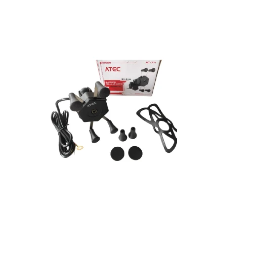 Suporte Celular Para Retrovisor Aberto - Com Usb Tipo Garra - Aranha